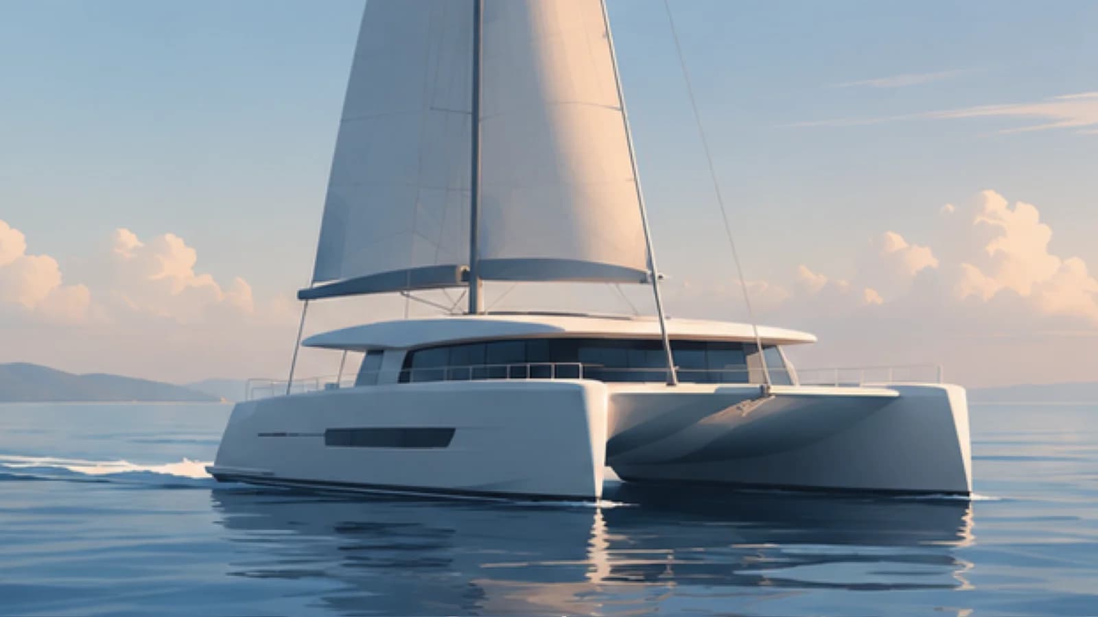 Иллюстрация заявки на покупку яхты: парусный катамаран 42-46 ft, регион Средиземноморье / Атлантика